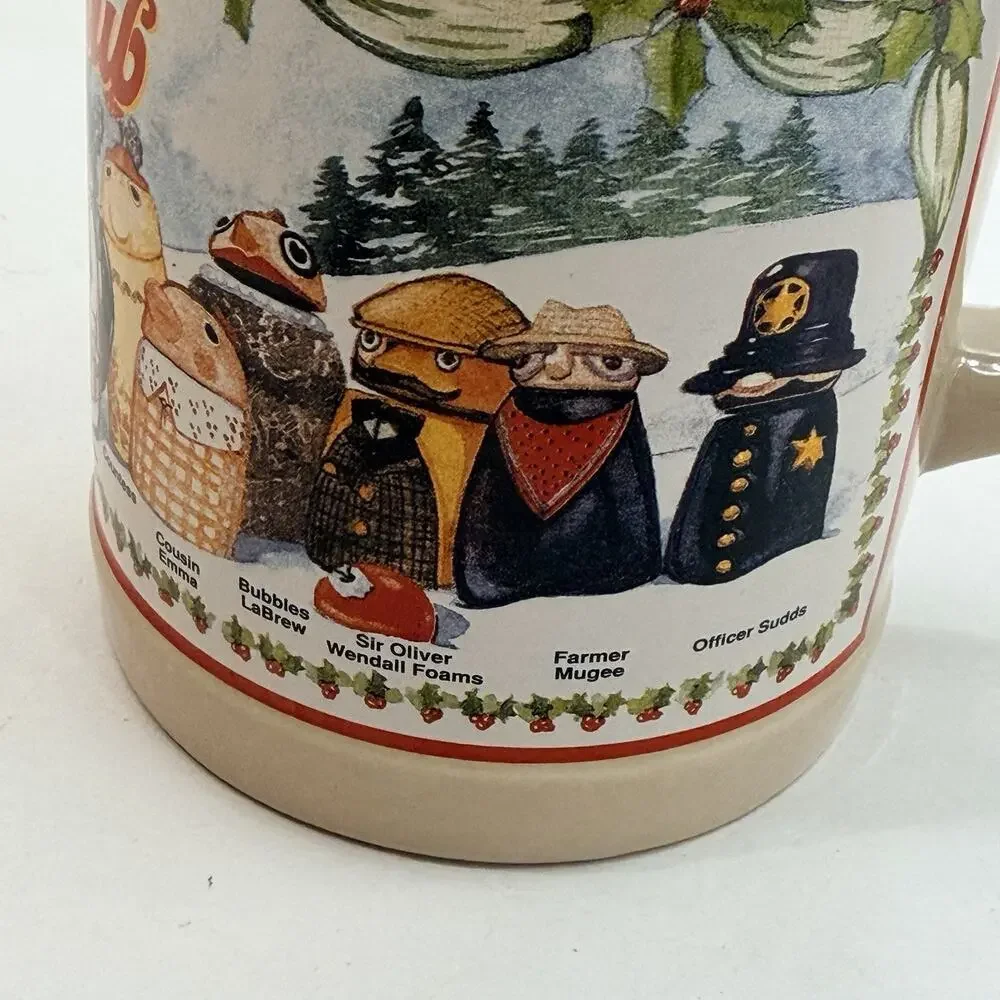 Vintage 90s Webco Utica Club Characters Beer Stein Mug FX Matt Brewing Company